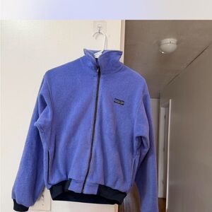 90’s Vintage Patagonia Purple Full‑Zip Fleece Jacket